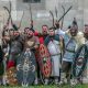 Alba Iulia. Soldați în costume de luptă dacice, la Festivalul Roman Apulum, Romani de Centenar, o campanie Q Magazine